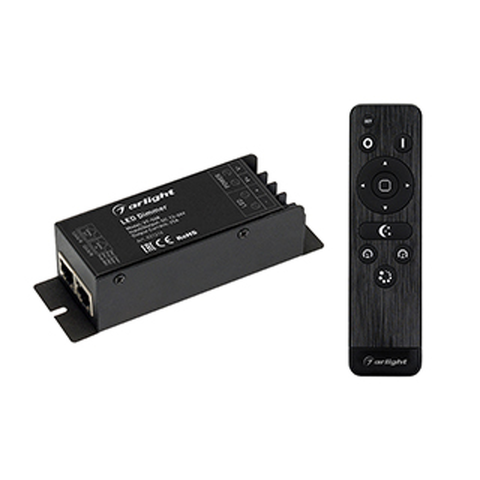 Фото №1  Arlight Диммер VT-S08-1x25A (12-24V, ПДУ Стик 12кн, RF) ( IP20 Металл, 3 года)