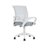 Превью фото №4  Кресло офисное TopChairs Simple SN серый пластик белый
