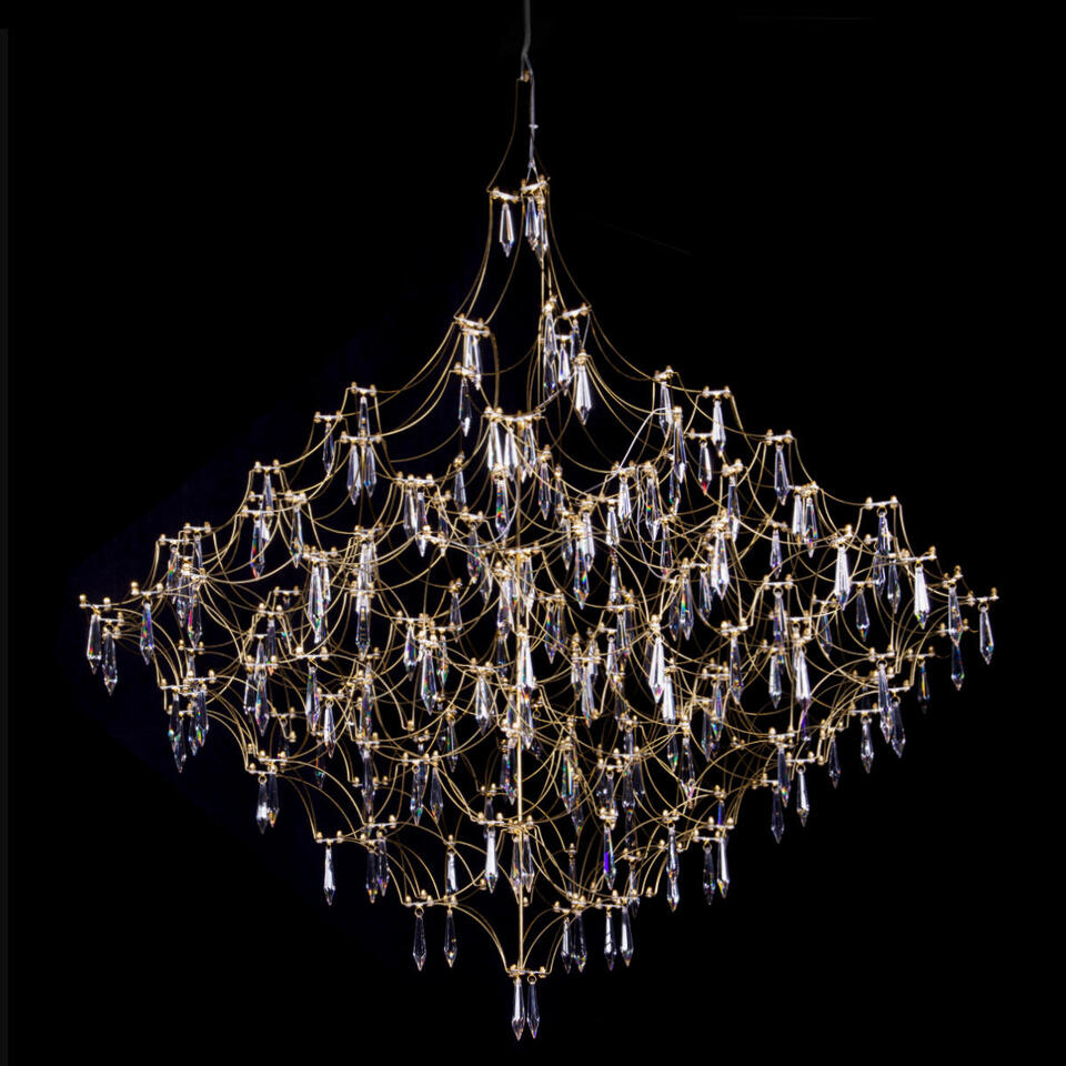 Фото №11  Подвесной светильник 10259/1200 Gold Asfour Подвесной светильник LOFT IT Mira