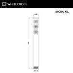 Превью фото №3  Душевая лейка WHITECROSS MICRO-GL (золото)