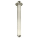 Превью фото №1  BD010AXX AQUAelite Pop потолочный кронштейн для верхнего душа из латуни, 150 мм Никель шлифованный, 07Q