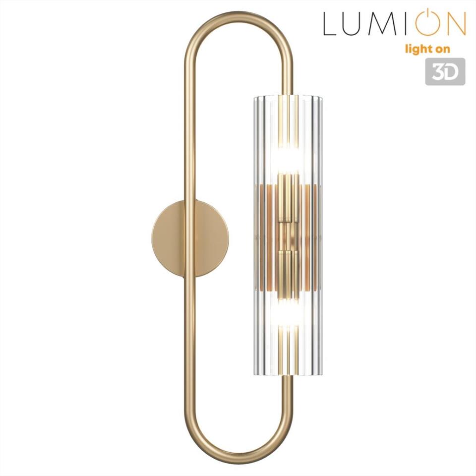 Фото №6  LUMION 6560/2W SUSPENTIONI LN26 281 золотой/прозрачный/металл/стекло Бра G9 2*20W 220V TORONTO