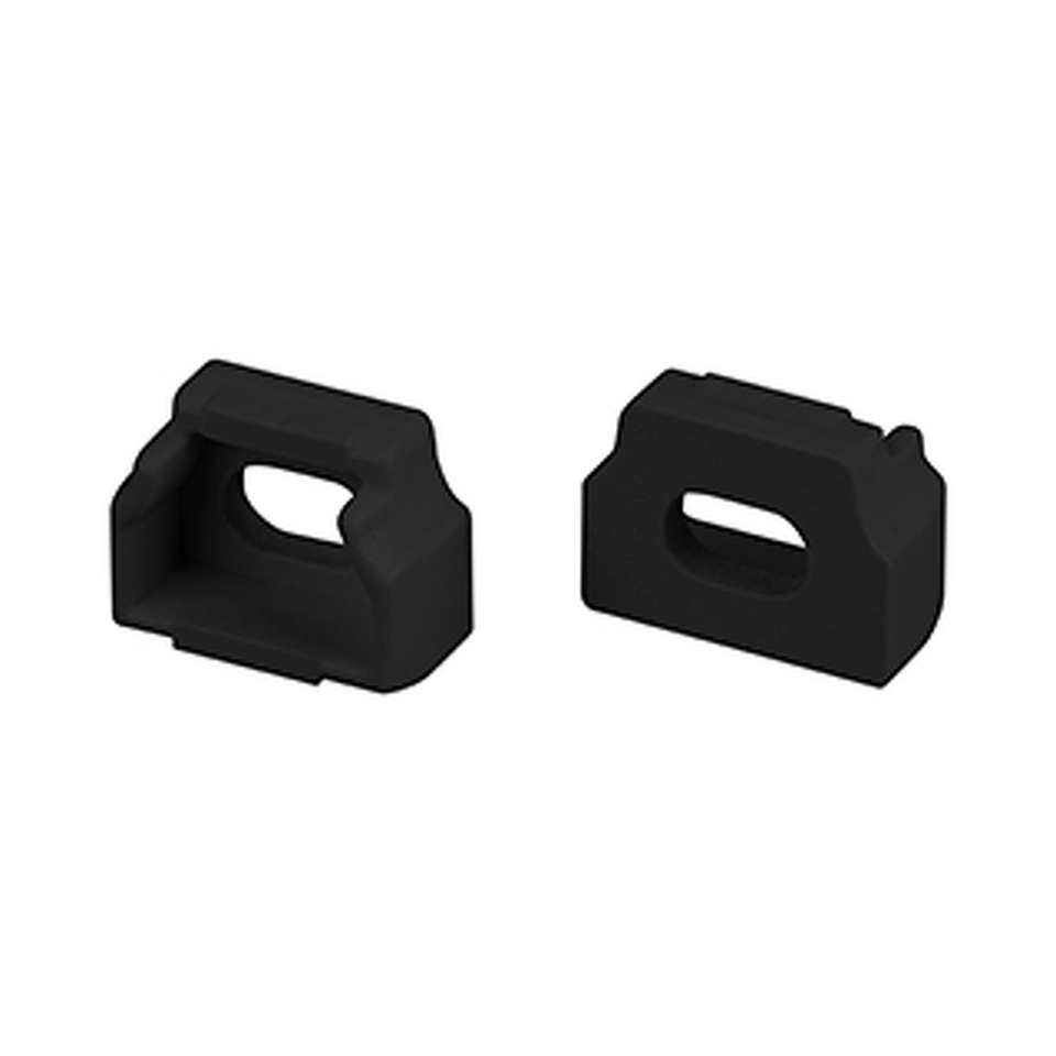 Фото №1  Arlight Заглушка СEIL-S12-SHADOW-20-SIDE BLACK с отверстием ( Пластик)