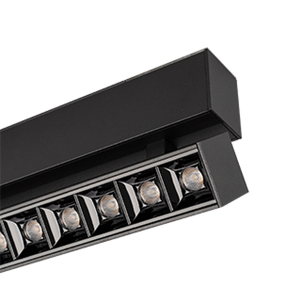 Фото №1  Arlight Светильник MAG-LASER-FOLD-45-S480-18W Warm3000 (BK, 15 deg, 24V) ( IP20 Металл, 5 лет)