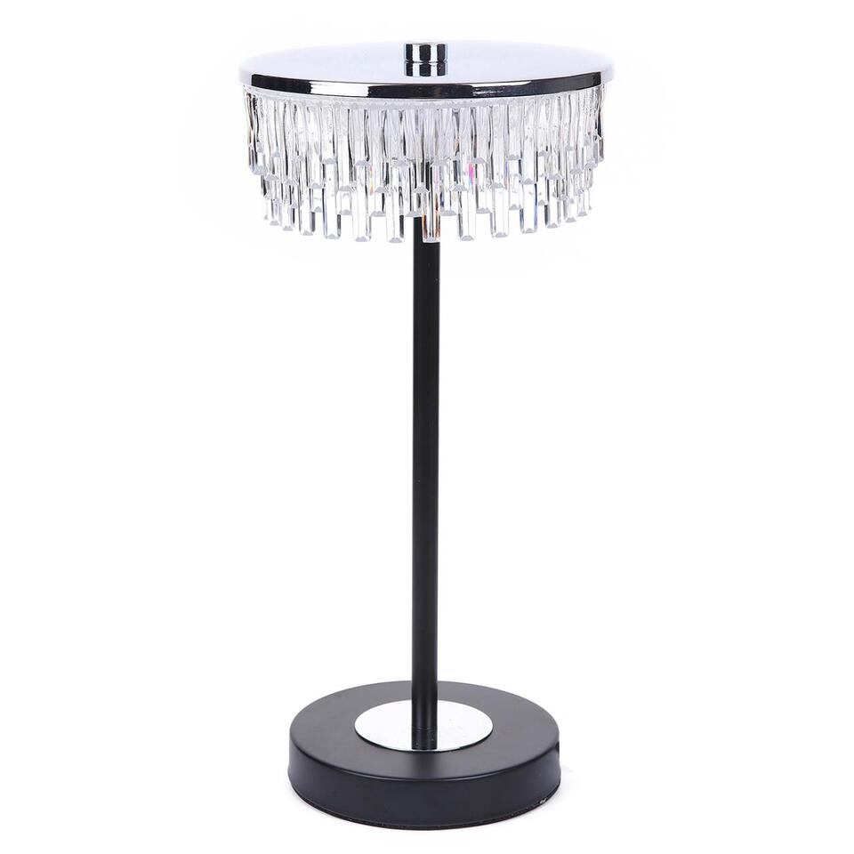 Фото №8  Настольная лампа LUMION 8204/1TL LEDIO LN26 531 серебро/черный/прозрачный, металл/акрил Настольная лампа LED 7W 4000К 220V SATIANA