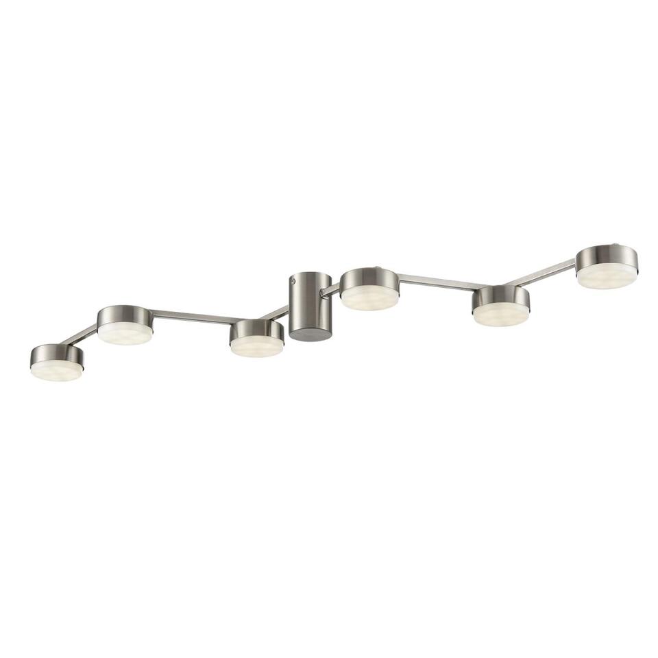 Фото №7  Люстра LUMION 8116/6C COMFI LN26 250 никель, металл Люстра потолочная LED GX53 6*7W 220V SANATA