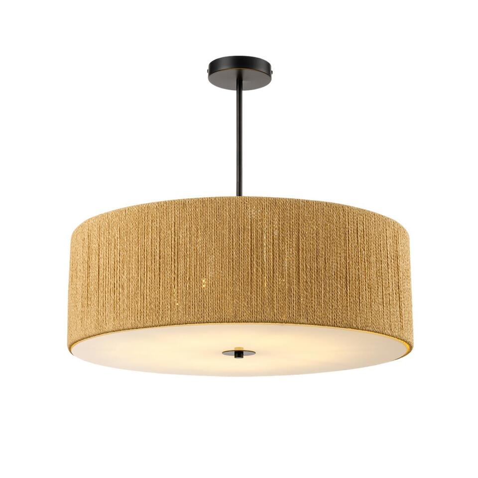Фото №9  Люстра LUMION 8286/7 ECO LN26 321 черный/коричневый, металл/веревка/стекло Люстра потолочная Е14 7*40W 220V SILVANA