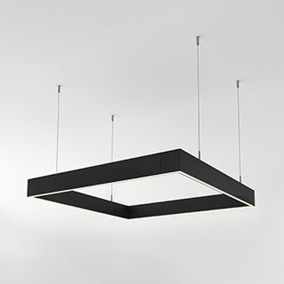 Фото №1  Подвесной светильник Arlight Светильник ALT-LINEAIR-QUADRAT-FLAT-UPDOWN-DIM-785-110W Day4000 (BK, 100 deg, 230V) ( IP20 Металл, 3 года)