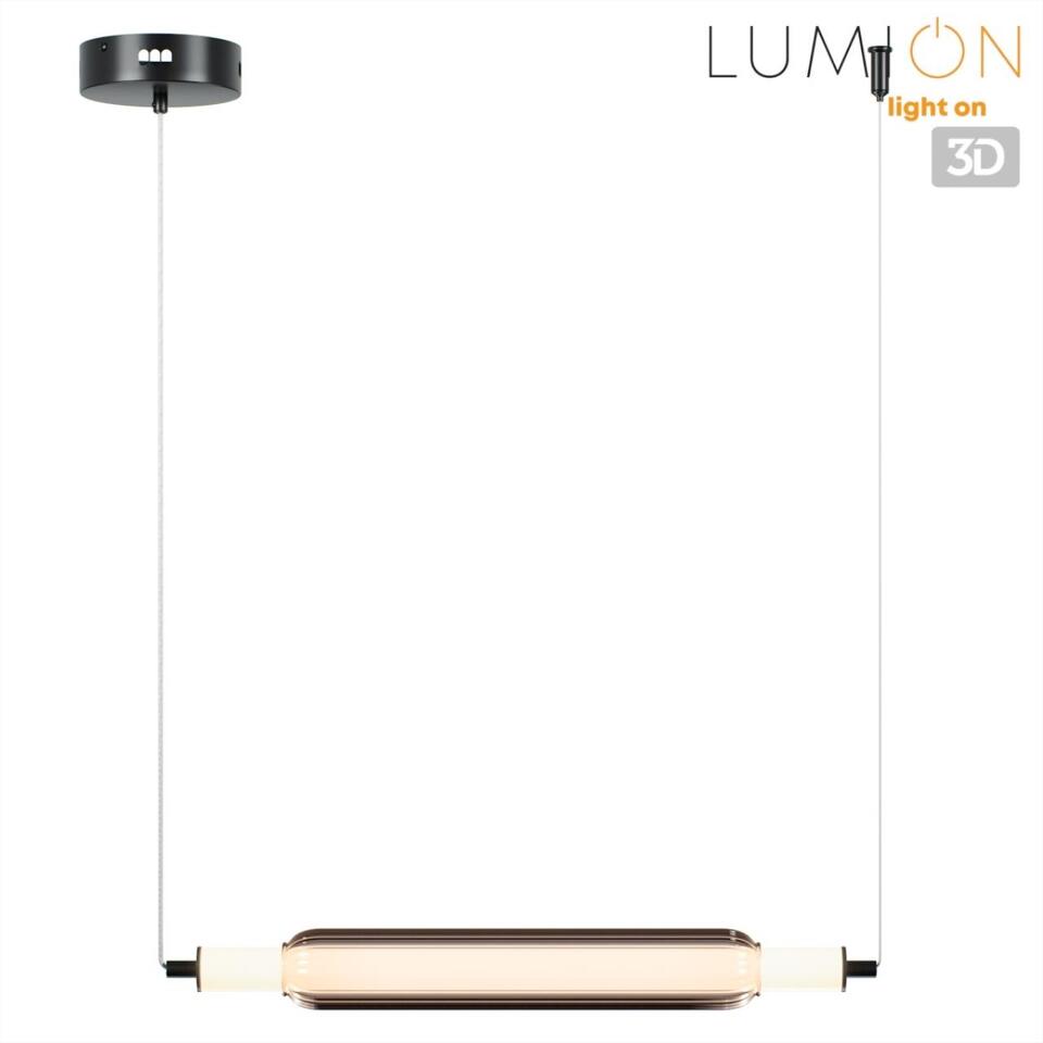 Фото №7  Подвесной светильник LUMION 6556/15L LEDIO LN26 279 черный/дымчатый/металл/акрил, стекло Подвес LED 15W 4000К 220V TRENDY