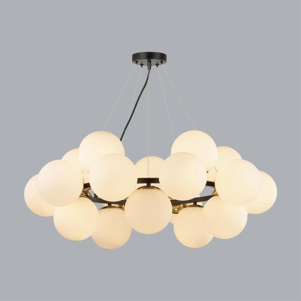 Фото №4  Люстра LUMION 6508/20 MODERNI LN26 170 чёрный, белый, бронза Люстра E14 20*40W 220V MELONA