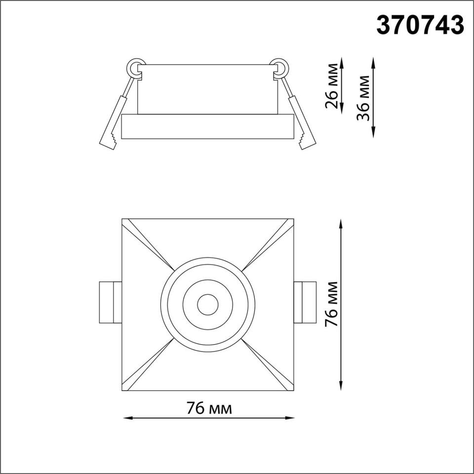 Фото №2  NOVOTECH 370743 SPOT NT21 247 серебро Светильник встраиваемый IP20 GU10 50W 220V METIS