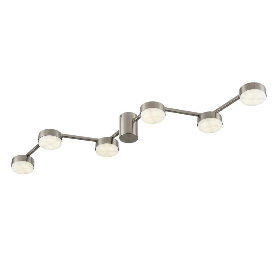 Фото №7  Люстра LUMION 8116/6C COMFI LN26 250 никель, металл Люстра потолочная LED GX53 6*7W 220V SANATA