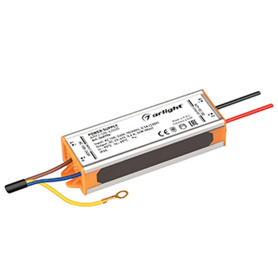 Фото №1  Arlight Блок питания ARPJ-SN-42600 (24W, 23-42V, 600mA) ( IP65 Металл, 3 года)