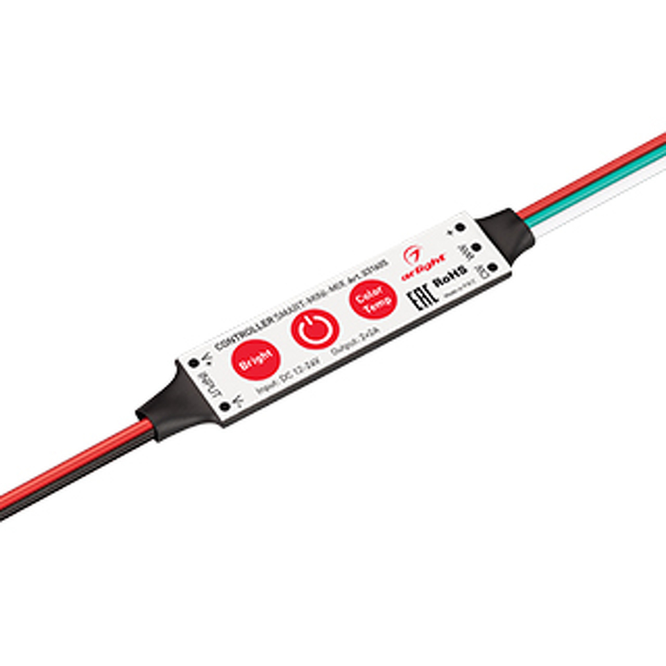 Фото №1  Arlight Контроллер SMART-MINI-MIX (12-24V, 2x2A) ( IP20 Пластик, 5 лет)