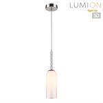 Превью фото №1  Подвесной светильник LUMION 8270/1A NEOCLASSI LN26 153 хром/белый, металл/стекло Подвес Е14 1*40W 220V TRACY