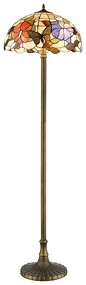 Фото 816-805-03 VELANTE Стиль Tiffany светильник напольный, E27, 3x60W
