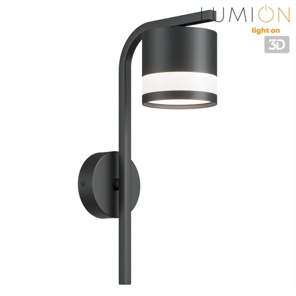 Фото №9  LUMION 8240/1W COMFI LN26 239 черный, металл/акрил бра LED GX53 1*7W 220V LANIKA