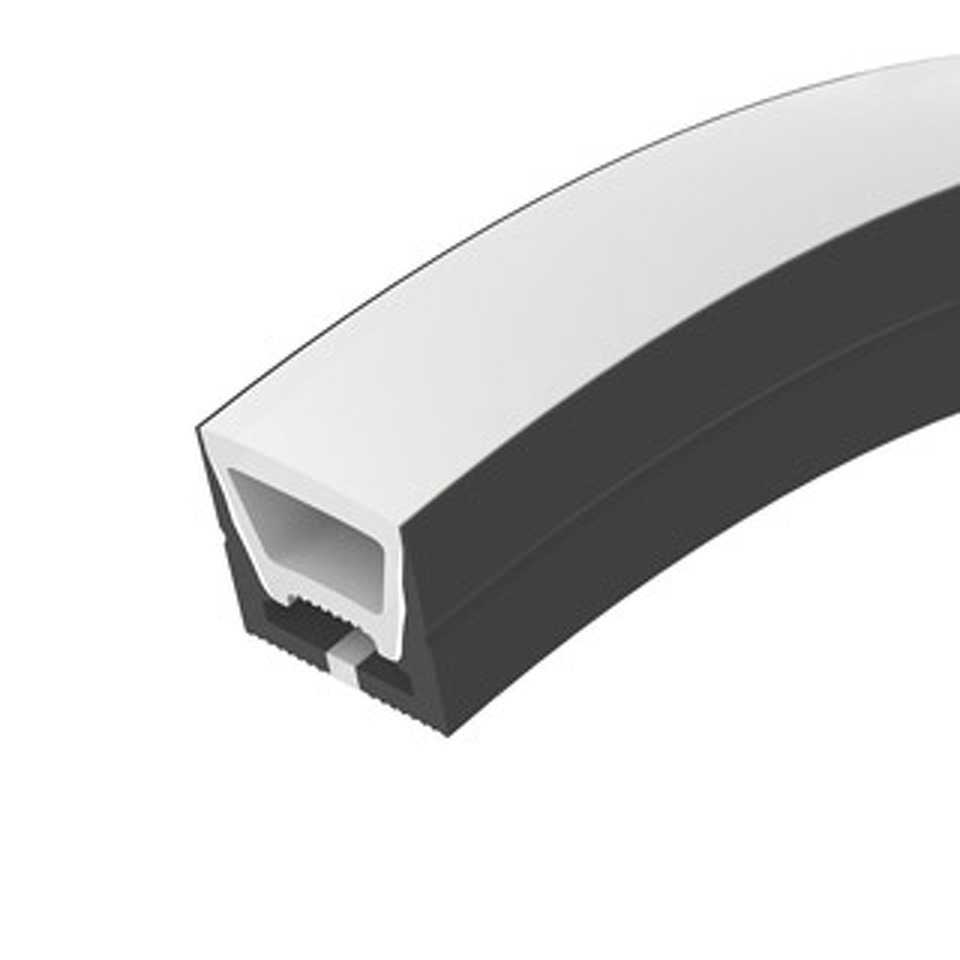 Фото №1  Arlight Силиконовый профиль WPH-FLEX-1616-TOP-S11-5m BLACK ( Силикон)