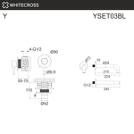 Превью фото №3  Система для ванны скрытого монтажа WHITECROSS Y YSET03BL (черный мат)