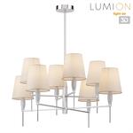 Превью фото №1  Люстра LUMION 8279/8 CLASSI LN26 054 хром/серый, металл/керамика/текстиль Люстра Е14 8*40W 220V KARMEN