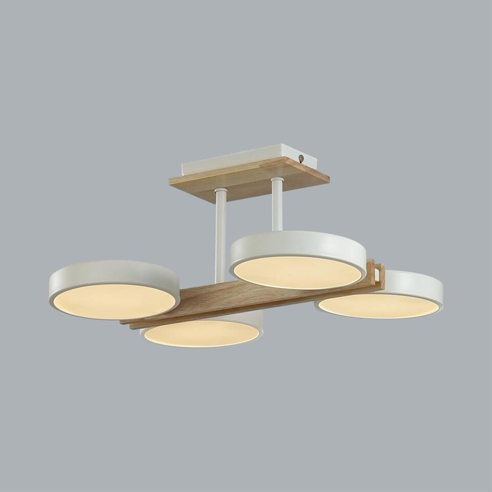 Фото №9  LUMION 8030/72CL LEDIO LN26 345 белый, дерево/металл/акрил Потолочный светильник LED 72W 3000/4000/6000К 220V PLATO
