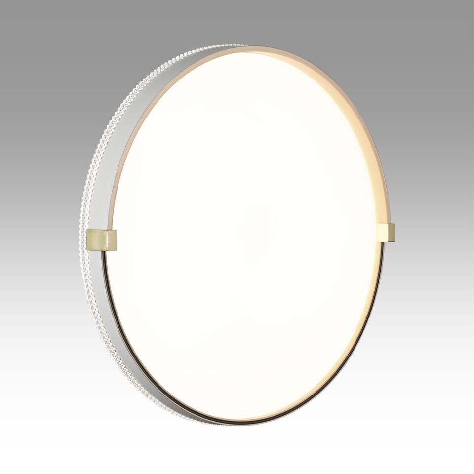 Фото №6  SONEX 7646/DLN PALE SN 189 Светильник пластик/белый/золотой LED 48Вт 3000/4000/6000К D390 IP43 CCT OLIDI WHITE