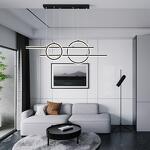 Превью фото №3  Подвесной светильник NOVOTECH 359183 OVER NT23 314 черный Светильник подвесной диммируемый, в комплекте пульт ДУ IP20 LED 4000К 116W 220V ONDO