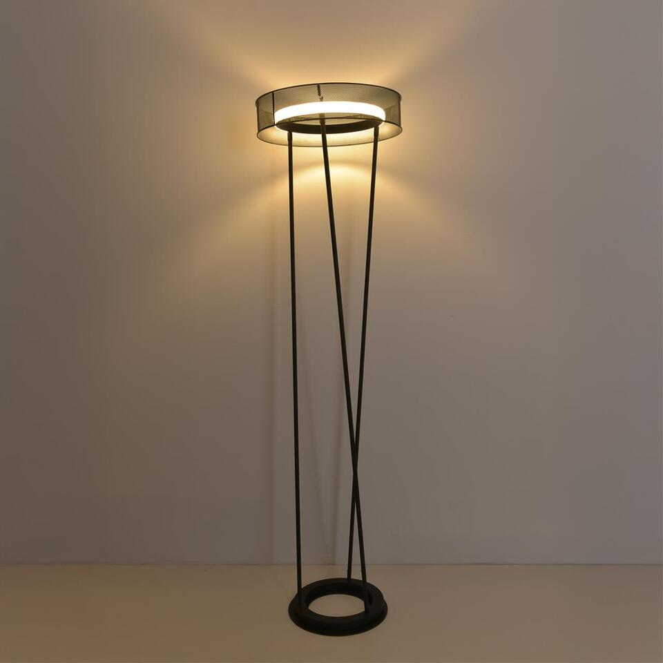 Фото №8  Торшер LUMION 8370/30FL LEDIO LN26 304 черный, металл/силикон Торшер LED 30W 3000/4000/6000K 220V ALVA