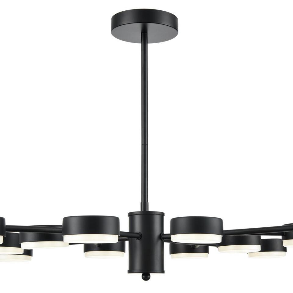 Фото №9  Люстра LUMION 8117/12 COMFI LN26 235 черный, металл Люстра LED GX53 12*7W 220V TORINA