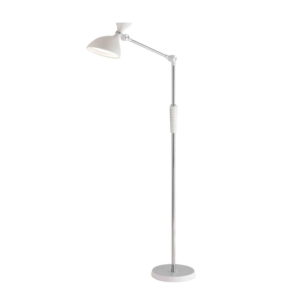 Фото №7  Торшер LUMION 8330/15FL LEDIO LN26 458 белый, металл/пластик Торшер LED 15W 3000/4000/6000K 220-240V ССТ/диммер HORSA