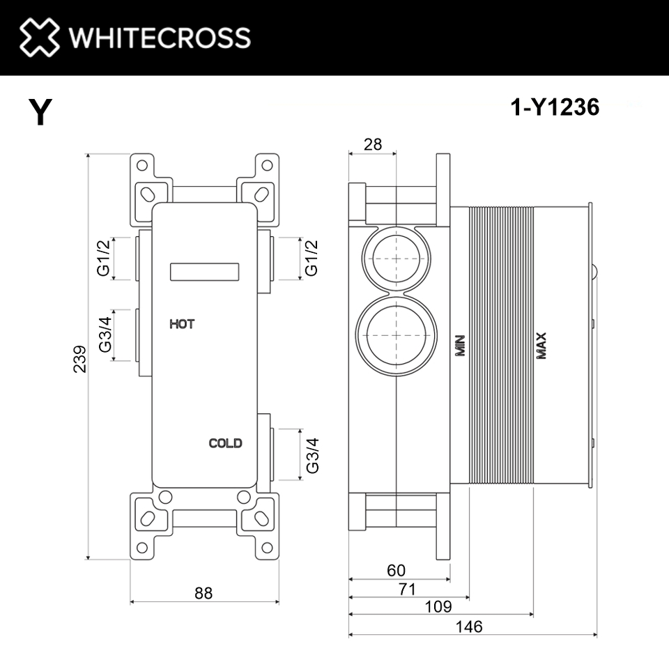 Фото №2  Встраиваемая часть WHITECROSS Y1236