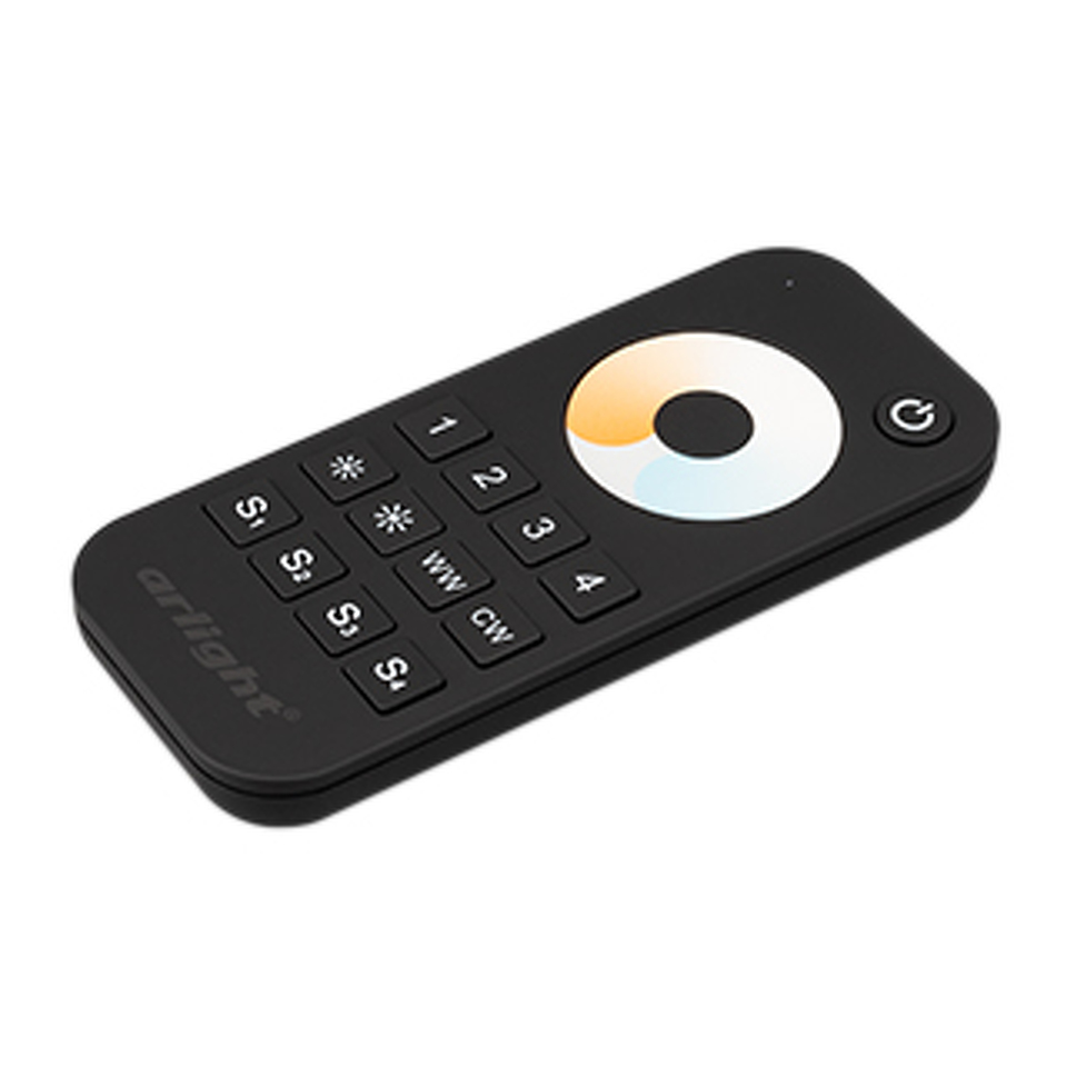 Фото №1  Arlight Пульт SMART-R34-MIX Black (4 зоны, 2.4G) ( IP20 Пластик, 5 лет)