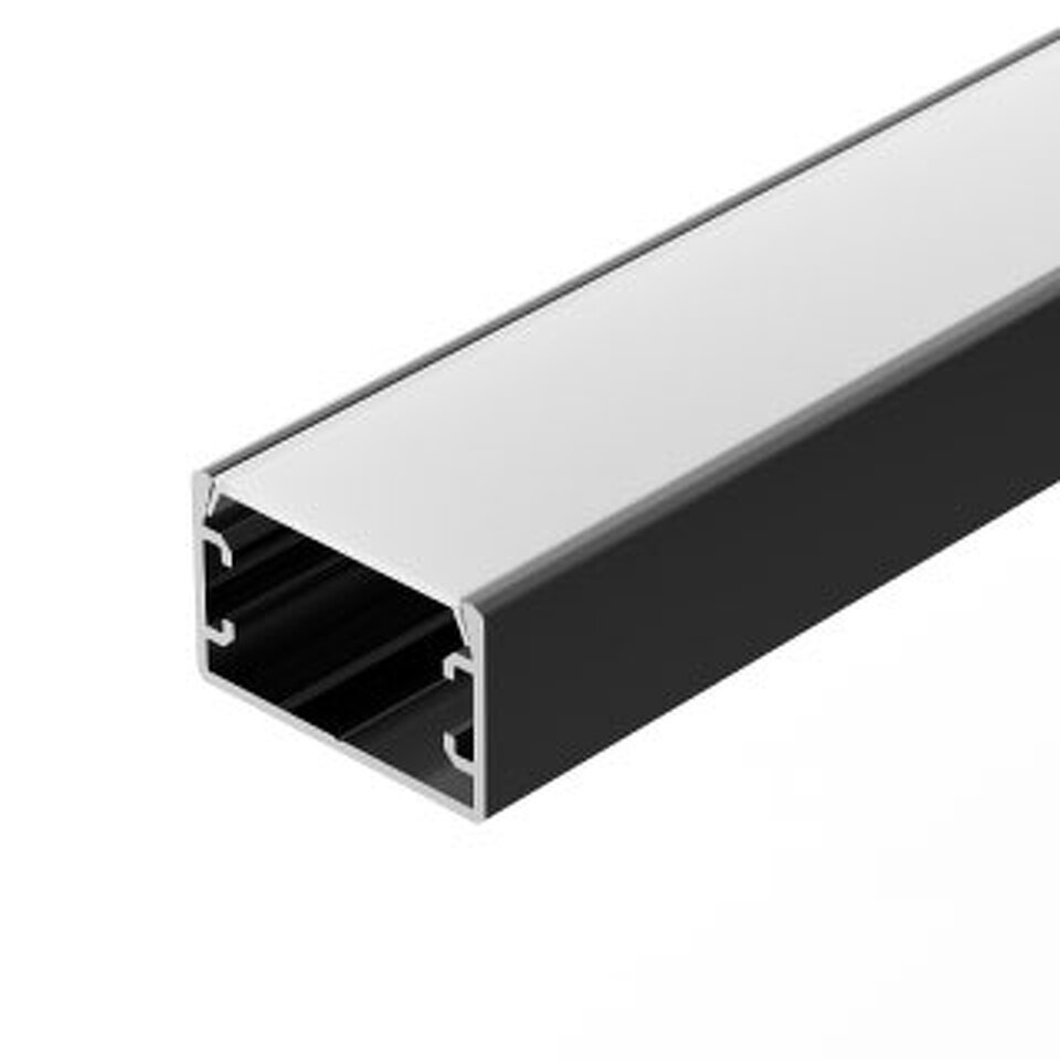 Фото №1  Arlight Профиль PLS-LOCK-H16-SMT-3000 ANOD BLACK ( Алюминий)