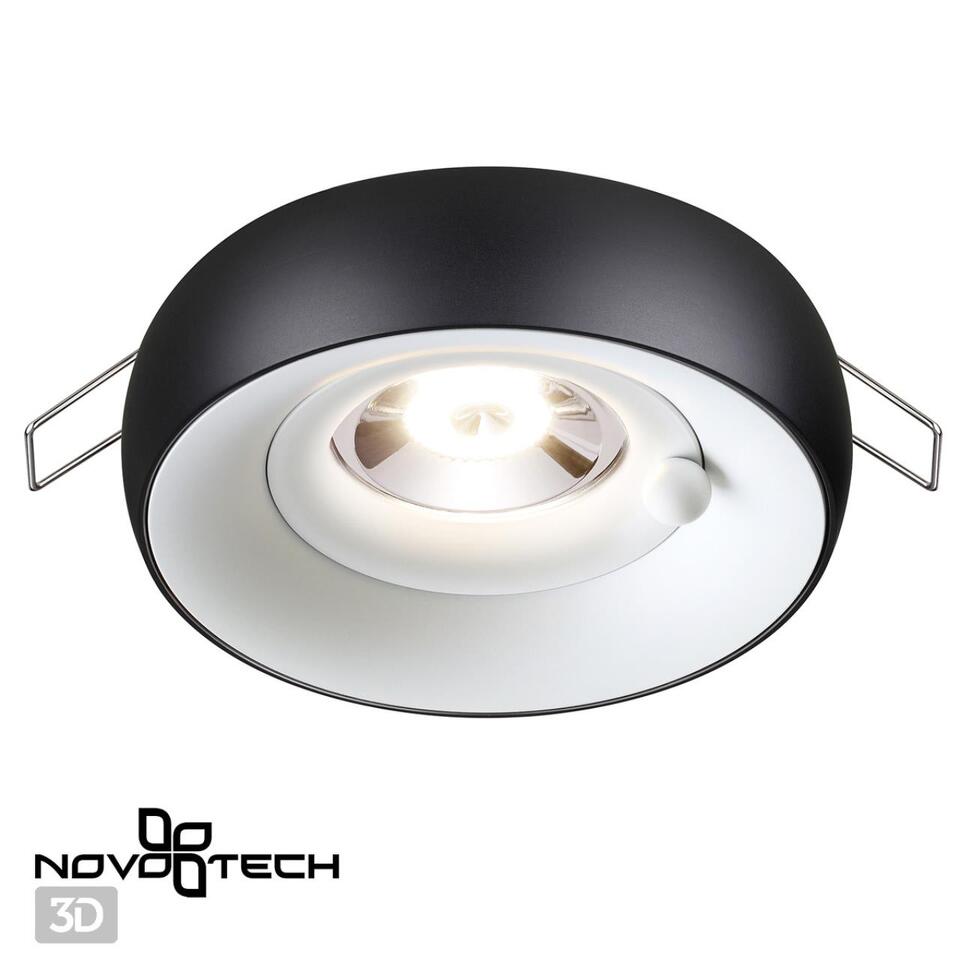 Фото №3  NOVOTECH 370798 SPOT NT21 531 белый/черный Светильник встраиваемый влагозащищенный IP44 GU10 50W 220V WATER