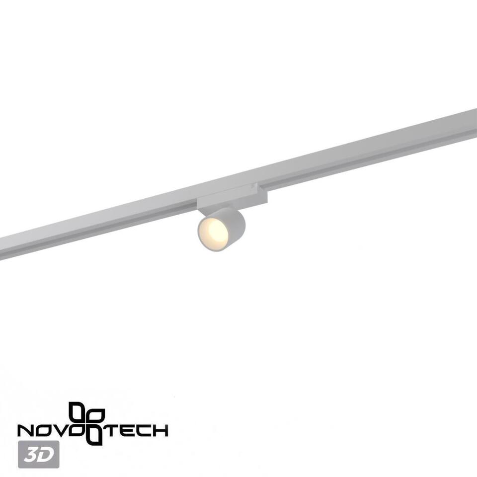 Фото №7  NOVOTECH 359809 PORT NT25 278 белый Светильник трековый однофазный трехжильный IP20 LED 10W 180-265V 3000К SOLETTE