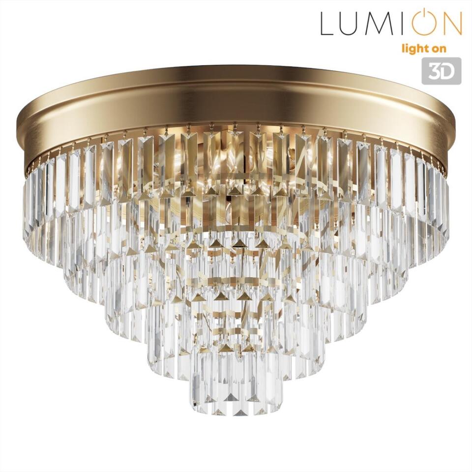 Фото №8  Люстра LUMION 5257/8C CLASSI LN26 119 латунь/хрусталь металл/прозрачный Люстра потолочная Е14 8*40W 220V ZAHA