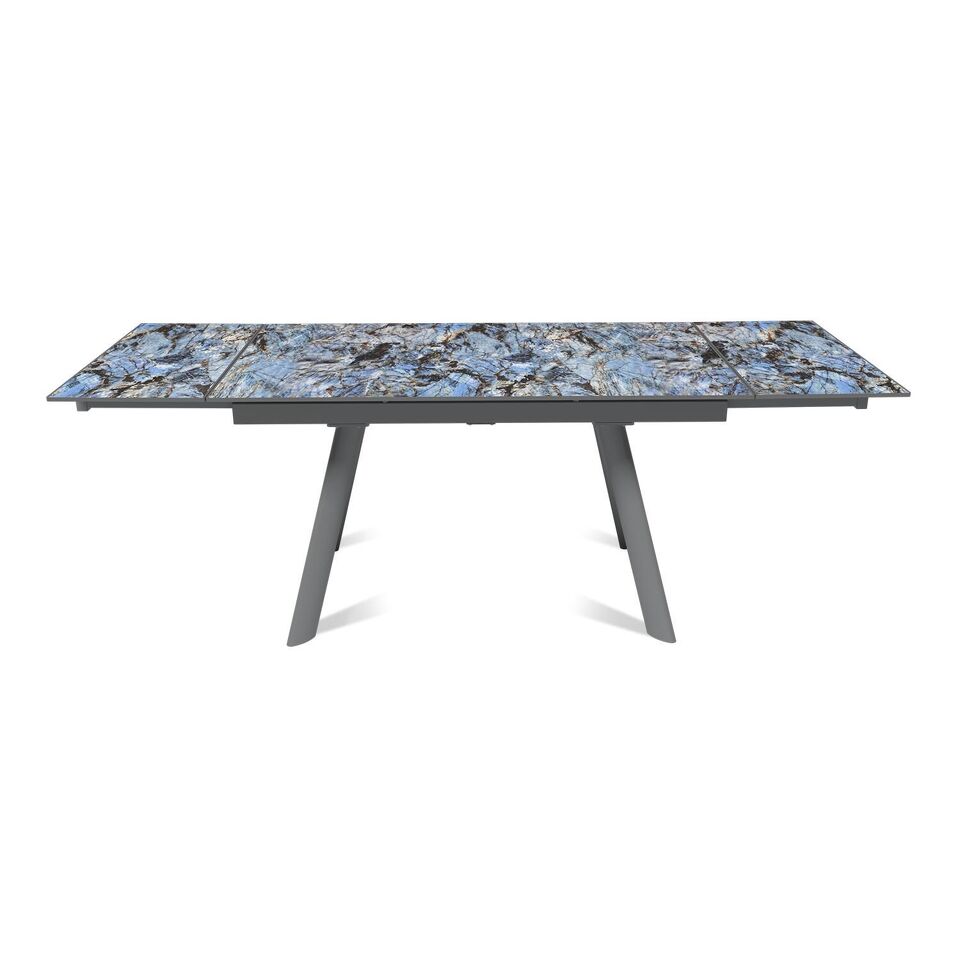 Фото №7  Top concept Стол раскладной Стоун (140+40+40), керамика глянцевая Lemurian blue
