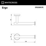 Превью фото №2  Держатель туалетной бумаги WHITECROSS Ergo ER2260CR (хром)
