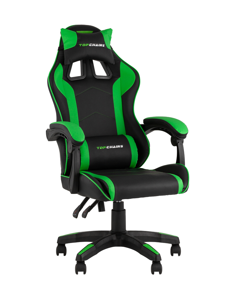 Фото №10  Кресло спортивное TopChairs Shadow черно-зеленый