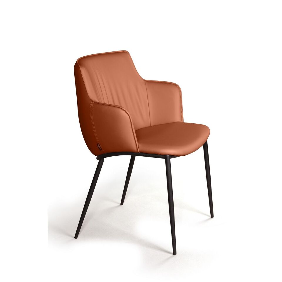 Фото №12  Top concept Стул с подлокотниками София, иск.кожа soft-touch, терракот