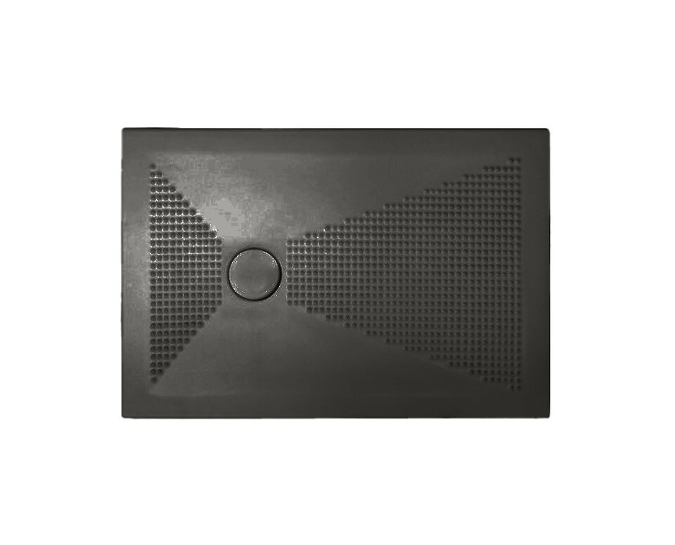 Фото №10  UPC810 / UPCM810 Althea душевой поддон 80х100, 3 см  Матовый черный Plus-Ton®