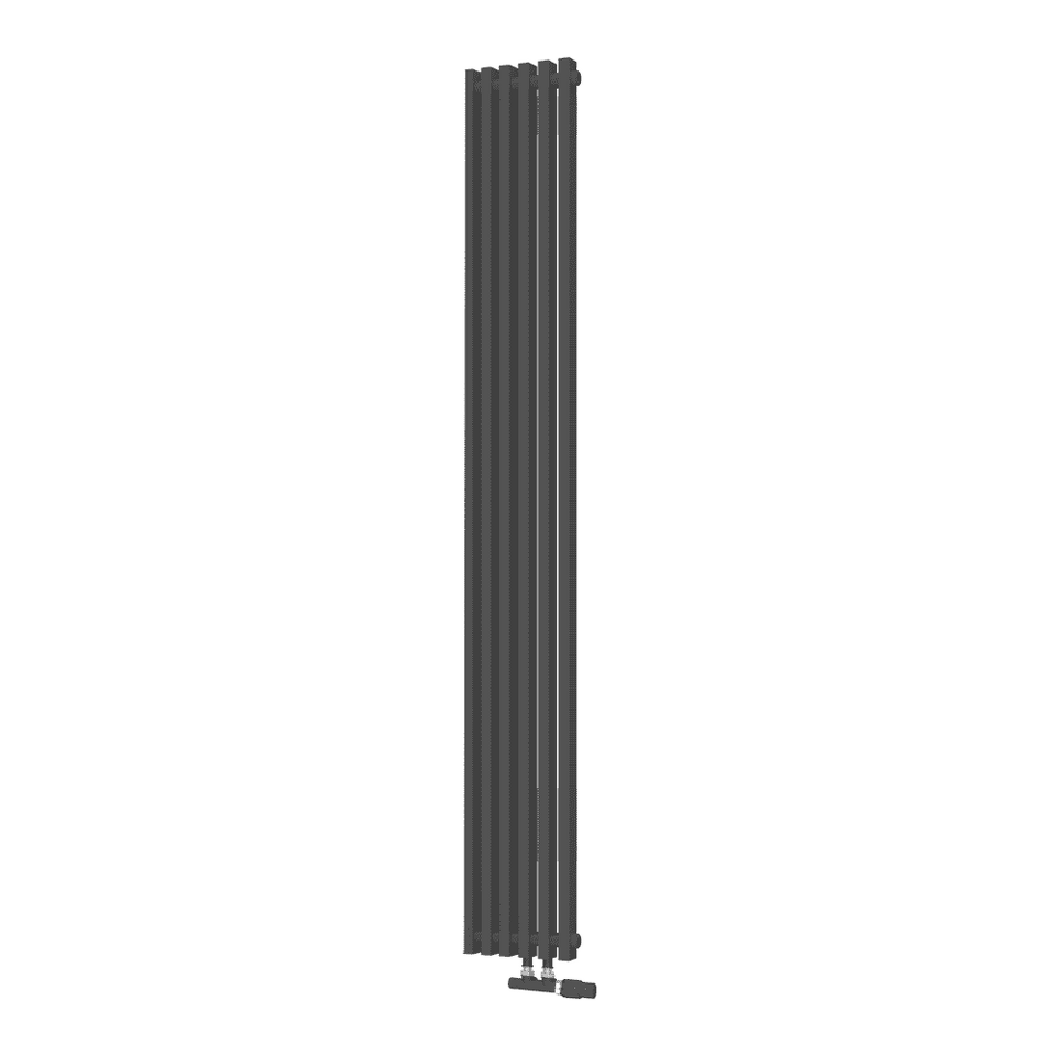 Фото №1  Радиатор Радиатор КЗТО Quadrum NEO 50 V 1750-6 R RAL1T103S9005 (черный матовый муар)
