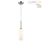 Превью фото №1  Подвесной светильник LUMION 8271/1A NEOCLASSI LN26 153 хром/голубой/желтый/белый, металл/стекло Подвес Е14 1*40W 220V TRACY
