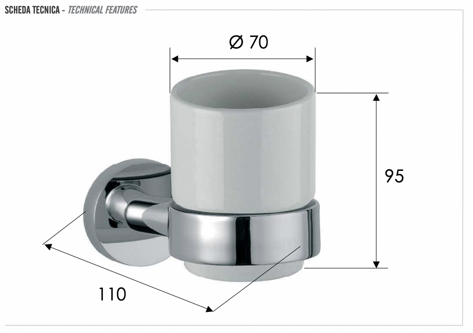 Фото №2  Стакан Remer Guest GS15BG, золото брашированное