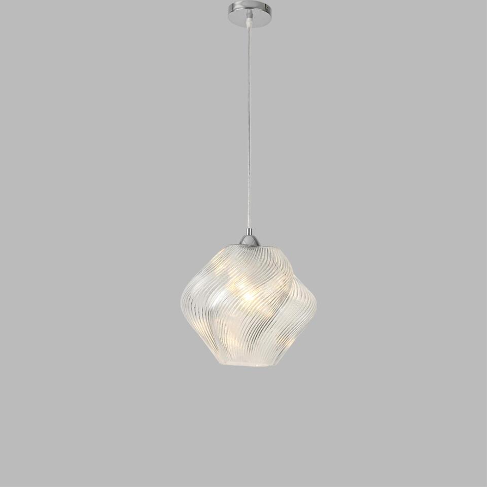 Фото №8  Подвесной светильник LUMION 8288/1A MODERNI LN26 371 хром/прозрачный, металл/стекло Подвес E27 1*60W 220V TIDE
