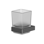 Превью фото №1  Стакан подвесной WHITECROSS Cubo CU2430GM (оружейная сталь)