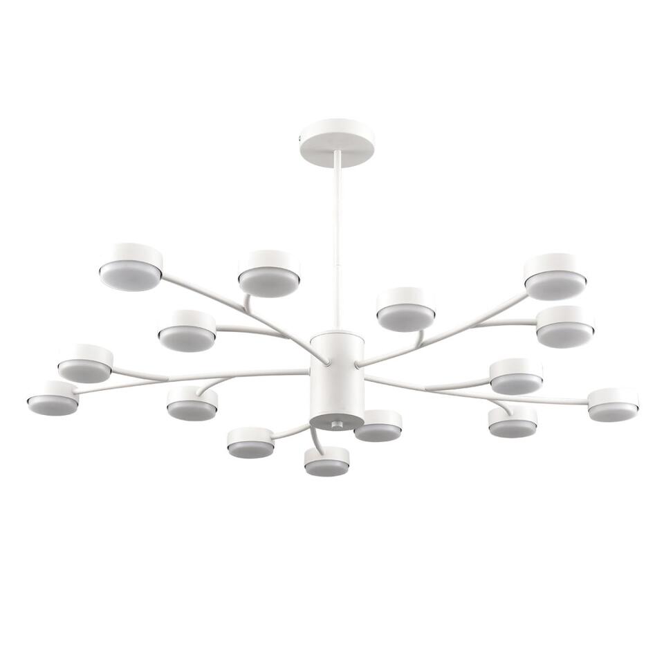 Фото №9  Люстра LUMION 8265/15 COMFI LN26 233 металл/металл белый/белый Люстра GX53 LED 15*7W 220V TORINA