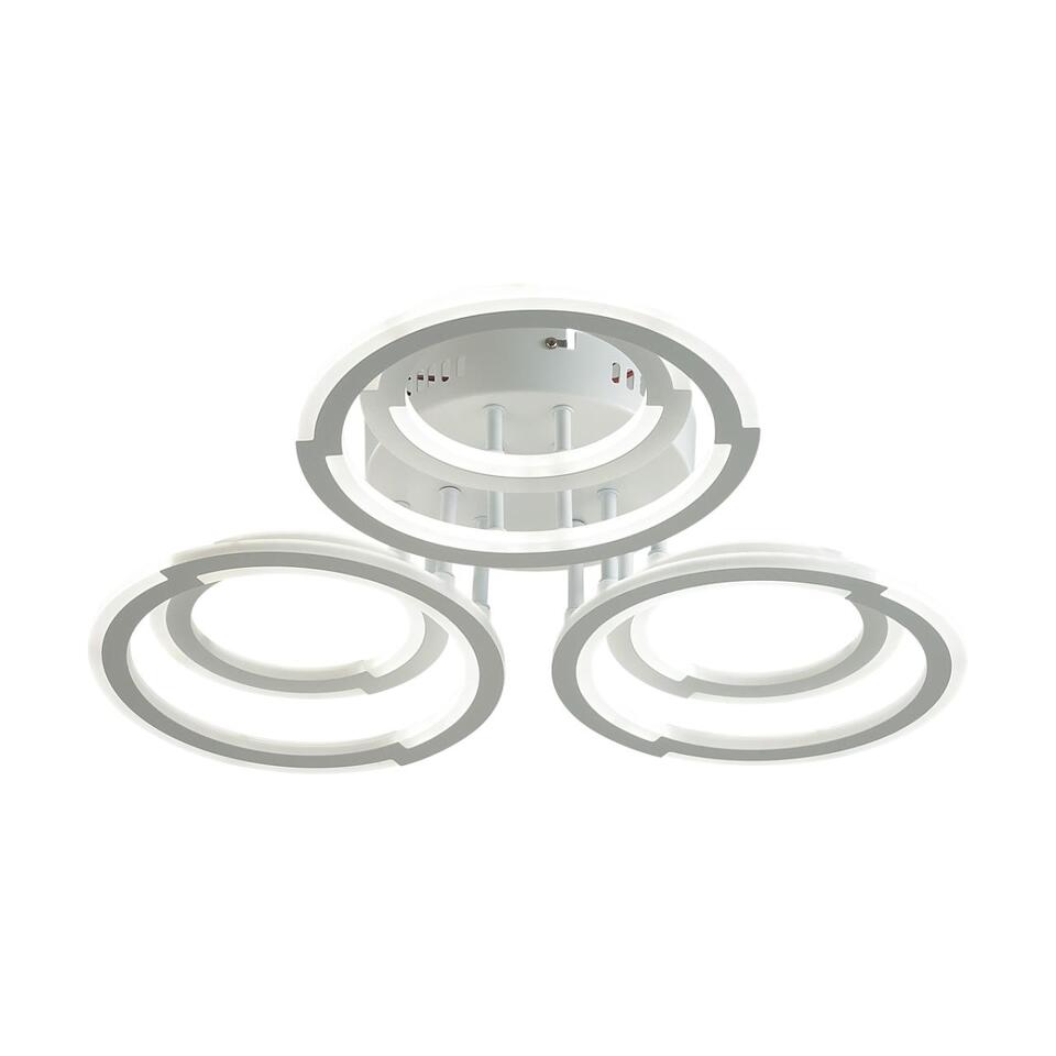 Фото №10  LUMION 8028/80CL LEDIO LN25 000 белый, металл/акрил Потолочный светильник с ПДУ LED 80W 3000-6000К 220V OSAKA
