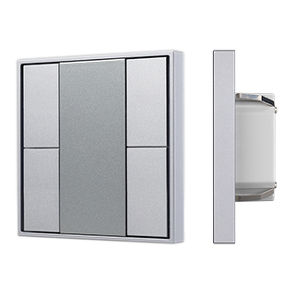 Фото №1  IARL INTELLIGENT ARLIGHT Панель KNX-223-4-GREY (BUS) ( IP20 Металл, 3 года)
