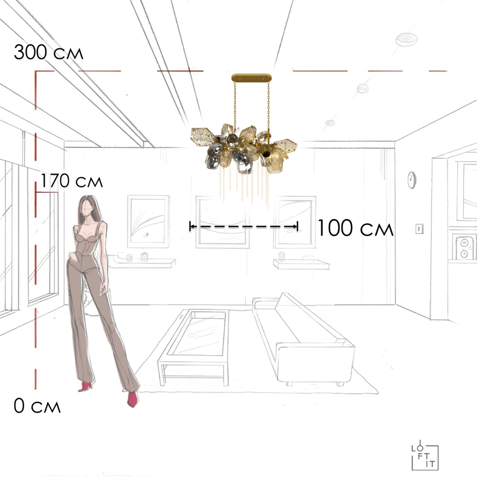 Фото №10  Люстра 10401/1000L Подвесная люстра LOFT IT Britannica